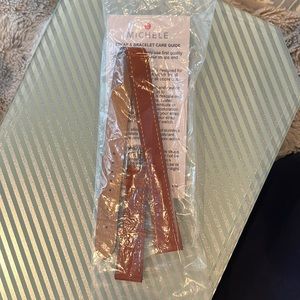 Michele watch band 18 brown